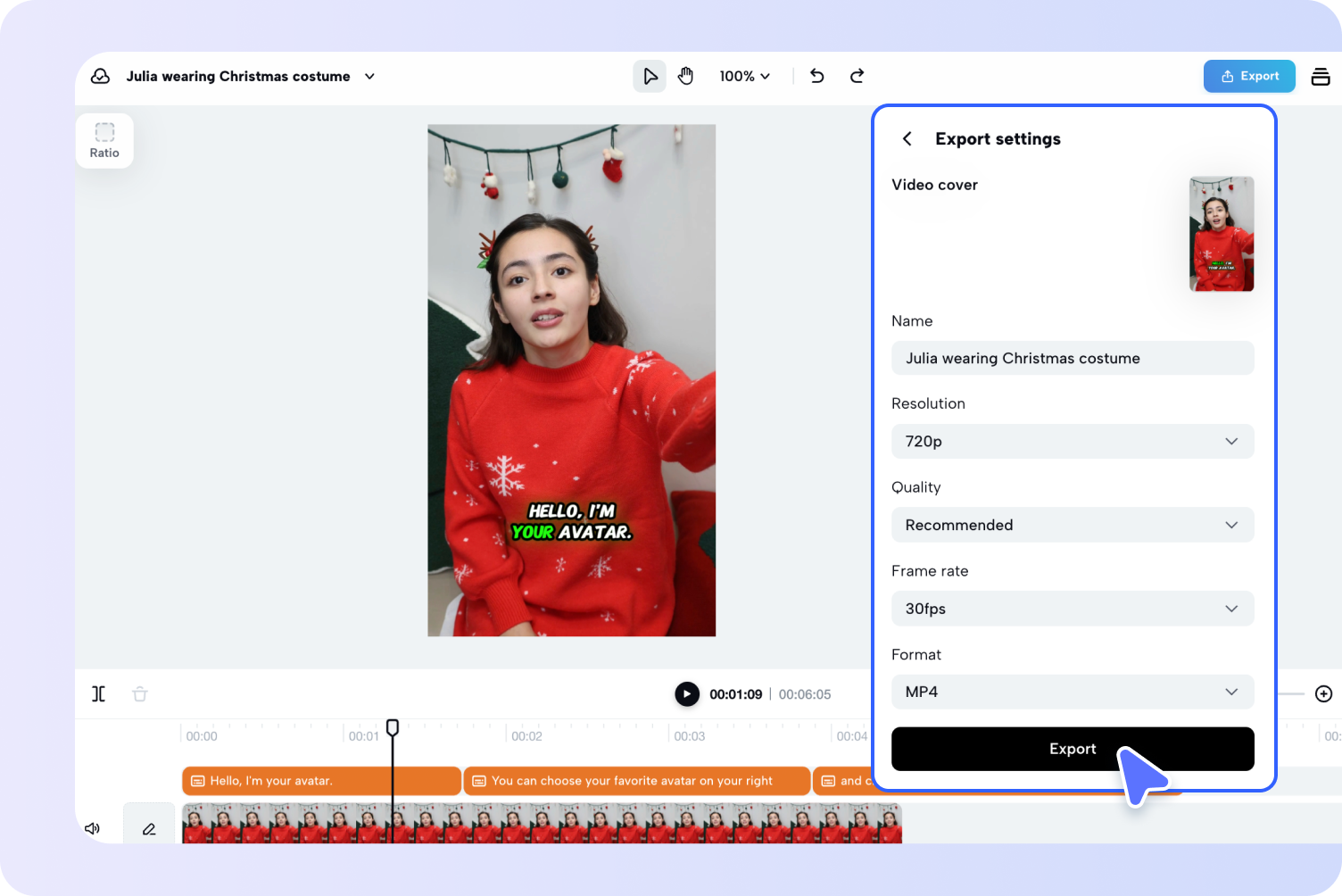 Exporte e compartilhe 
